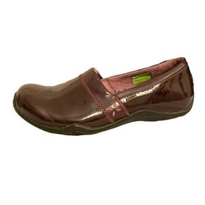 Ahnu 8.5 Burgundy Dark Purple Clogs Mules Slip-on Shoes